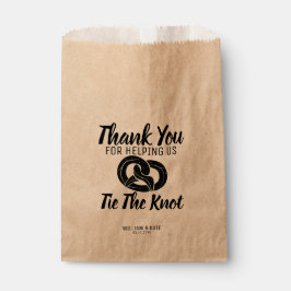 Papel Atar el Knot Pretzels trata la bolsa favorita de l