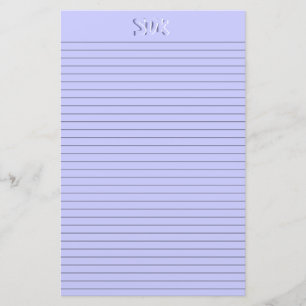 Papel azul Papel monográfico Líneas opcionales
