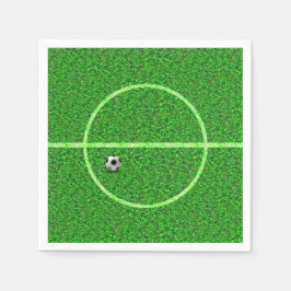 Papel Balón de campo de fútbol de fútbol - servilleta de