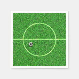 Papel Balón de campo de fútbol de fútbol - servilleta de