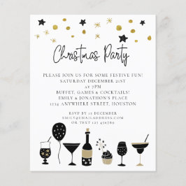 PAPEL | Bebidas Invitación del Fiesta de Navidades