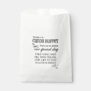 Papel Bienvenidos A La Bolsa Favor Del Buffet De Vapor