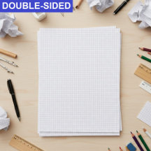 Papel Blanco a Granel con Cuadrícula Reglada (Cuad