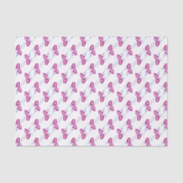 Papel blanco azul marino de ciruelas de invierno (Anverso)