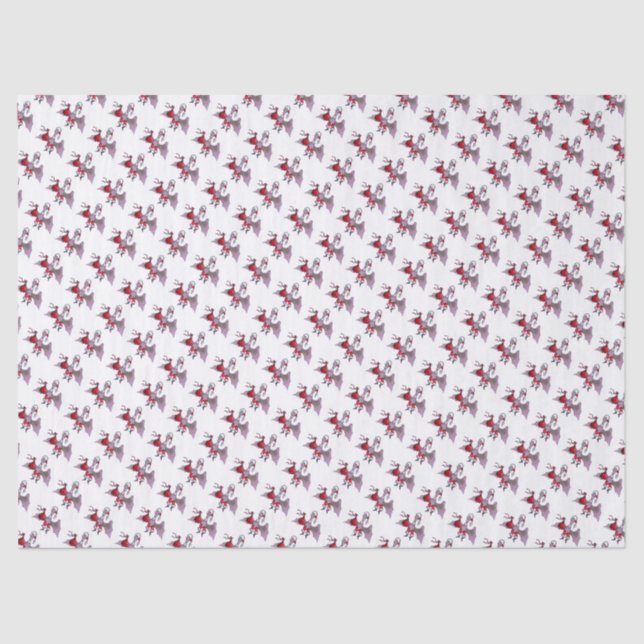 Papel blanco de Santa Bat pequeño (Anverso)