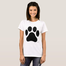 Papel blanco y negro imprime camiseta femenina