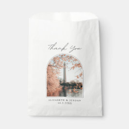 Papel Boda de Washington DC Gracias Bolsa de Favor de la