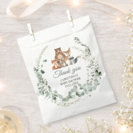Papel Bolsa Baby Shower Favor para animales de Woodland