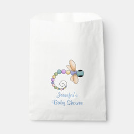 Papel Bolsa Baby Shower Favorito de la libélula colorida