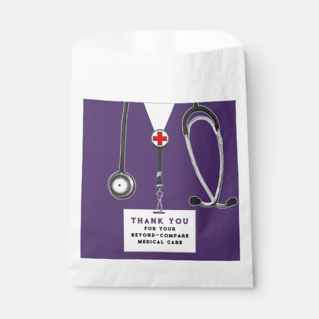 Papel Bolsa de agradecimiento para enfermeras (Anverso)