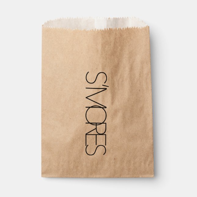 Papel Bolsa de artesanías de S'mores (Anverso)