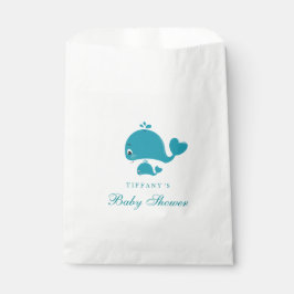 Papel Bolsa de Baby Shower de Whale Boy Neutral para Gén