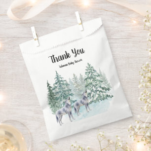 Papel Bolsa de Baby Shower Favor para los Animales Fores