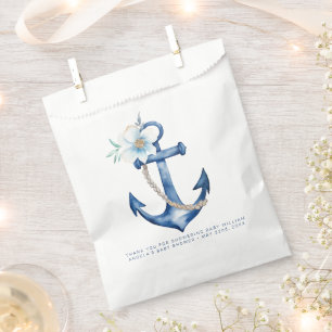 Papel Bolsa de Baby Shower favorita náutica Ancho de l