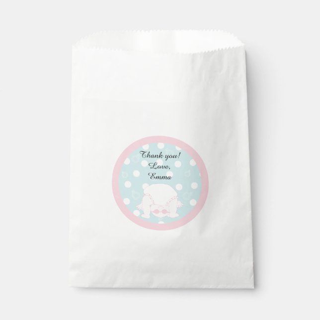 Papel Bolsa de Baby Shower "Peek-a-Boo Baby" (Anverso)