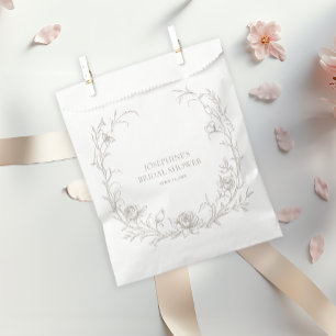 Papel Bolsa de bienvenida elegante vintage sepia para re