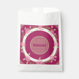 Papel Bolsa de bienvenida personalizada para los invitad