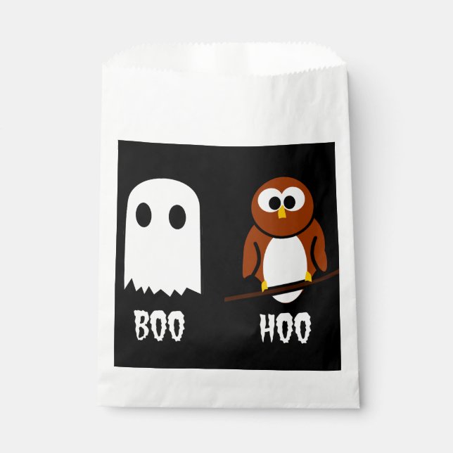 Papel Bolsa de Boo Hoo Ghost y Owl Trel (Anverso)