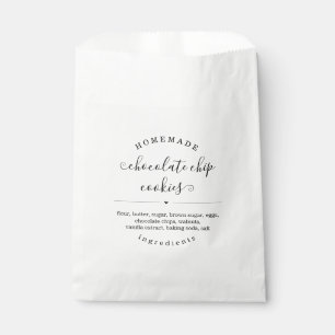 Papel Bolsa de comida casera personalizada
