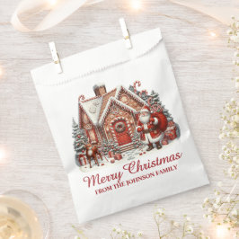 Papel Bolsa de dulces de vacaciones Feliz Navidad
