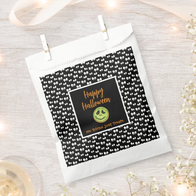 Papel Bolsa de dulces negra espeluznante para fiesta de  (Cortado)