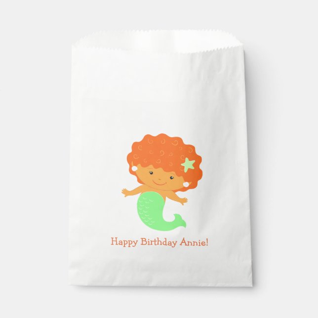 Papel Bolsa de Favor Blanco de la Sirena Cuta (Anverso)