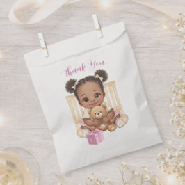 Papel Bolsa de Favor de Agradecimiento para Bebé Afroame