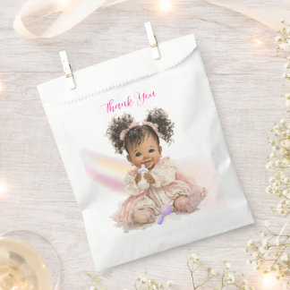 Papel Bolsa de Favor de Agradecimiento para Bebé Afroame