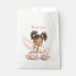 Papel Bolsa de Favor de Agradecimiento para Bebé Afroame