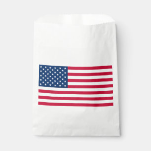 Papel Bolsa de Favor de Bandera Americana