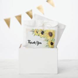 Papel Bolsa de Favor de Boda de Girasoles Agradeciendo p