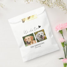 Bolsa de favor de boda de mascota personalizada
