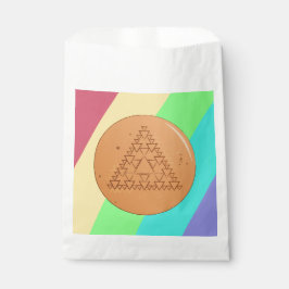 Papel Bolsa de Favor de Caramelo Dalgona Triangular