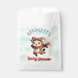 Papel Bolsa de Favor de Cordero Adorable para Baby Showe