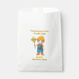 Papel Bolsa de Favor de Cumpleaños de Construcción Edita