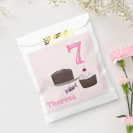 Papel Bolsa de Favor de Cumpleaños de Teaparty