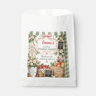 Papel Bolsa de Favor de Cumpleaños Little Farmers Market