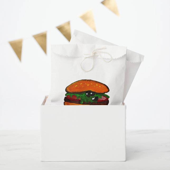 Papel Bolsa de Favor de Fiesta de Hamburguesas (Fiesta)