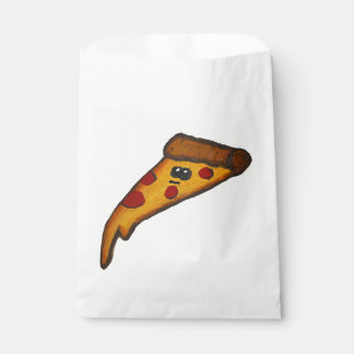 Papel bolsa de favor de fiesta de pizza
