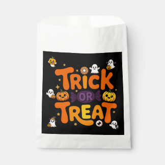 Papel Bolsa de Favor de Halloween 'Truco o Trato'