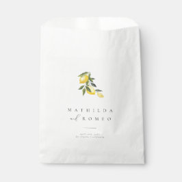 Papel Bolsa de Favor de la Boda Azul Mediterránea Tile &