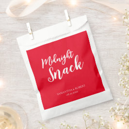 Papel Bolsa de Favor de la Boda de Medianoche