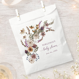 Papel Bolsa de Favor de la Ducha del Bebé Caída