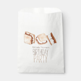 Papel Bolsa de favor de la fiesta de cumpleaños de Smore