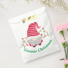 Papel Bolsa de Favor de Navidad Gnomie