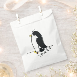 Papel Bolsa de Favor de Pingüino Cute