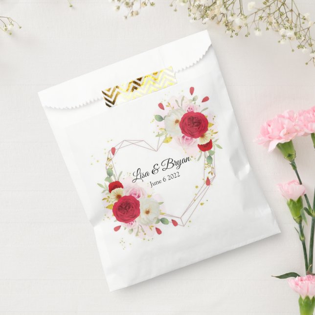Papel Bolsa de Favor de Regalo de Boda (Sellado)