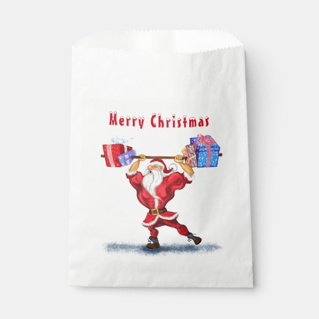 Papel Bolsa de Favor de Santa Fitness (Anverso)