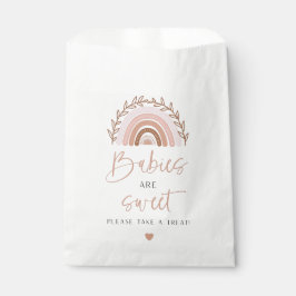 Papel Bolsa de Favor del Arcoiris Boho, deslumbrante ter