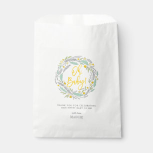 Papel Bolsa de Favor del Bebé Neutral de Género